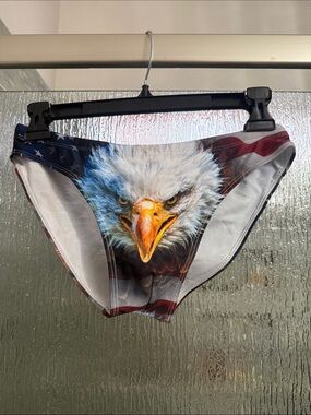Men’s Eagle & American Flag Swim Briefs